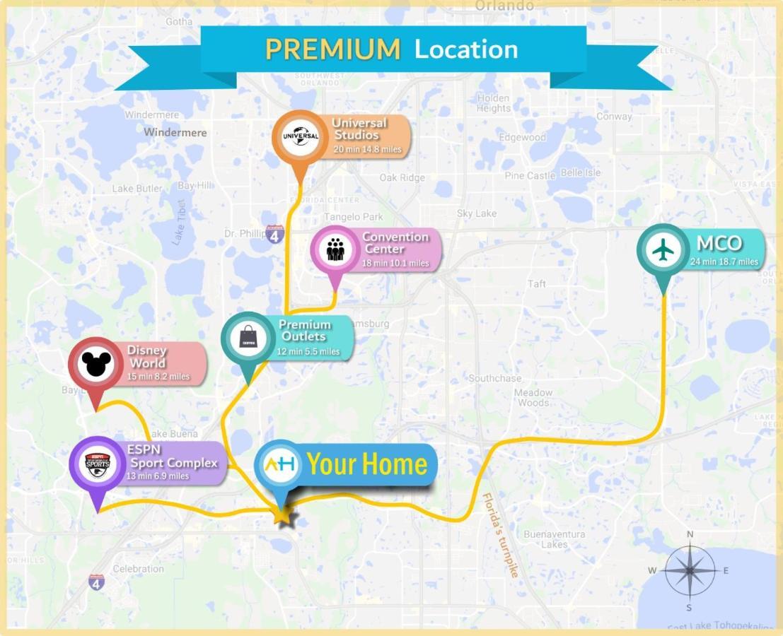 Apartmán Splendid Thematic 2Br With Waterpark Kissimmee Exteriér fotografie